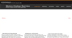 Desktop Screenshot of metroguitar.com