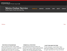 Tablet Screenshot of metroguitar.com